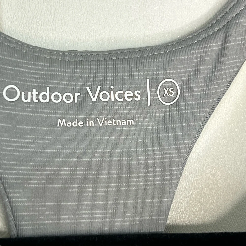 Outdoor Voices Gray‎ Racerback Sports Bra